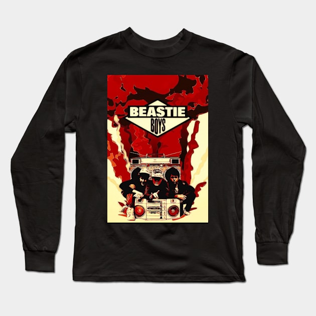 BEASTIE BOYS MERCH VTG Long Sleeve T-Shirt by Jeffs Urbanart